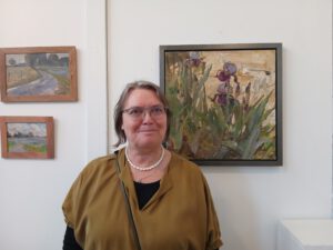 Natalia Dik in het DUNAatelier Katwijk